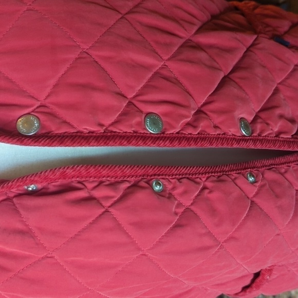 Vtg. Red Vest Chavarari Germany Bavarian quilted vest corduroy collar sz S - Picture 2 of 13